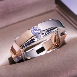 Punk style engagement ring crystal/silver color/ copper color